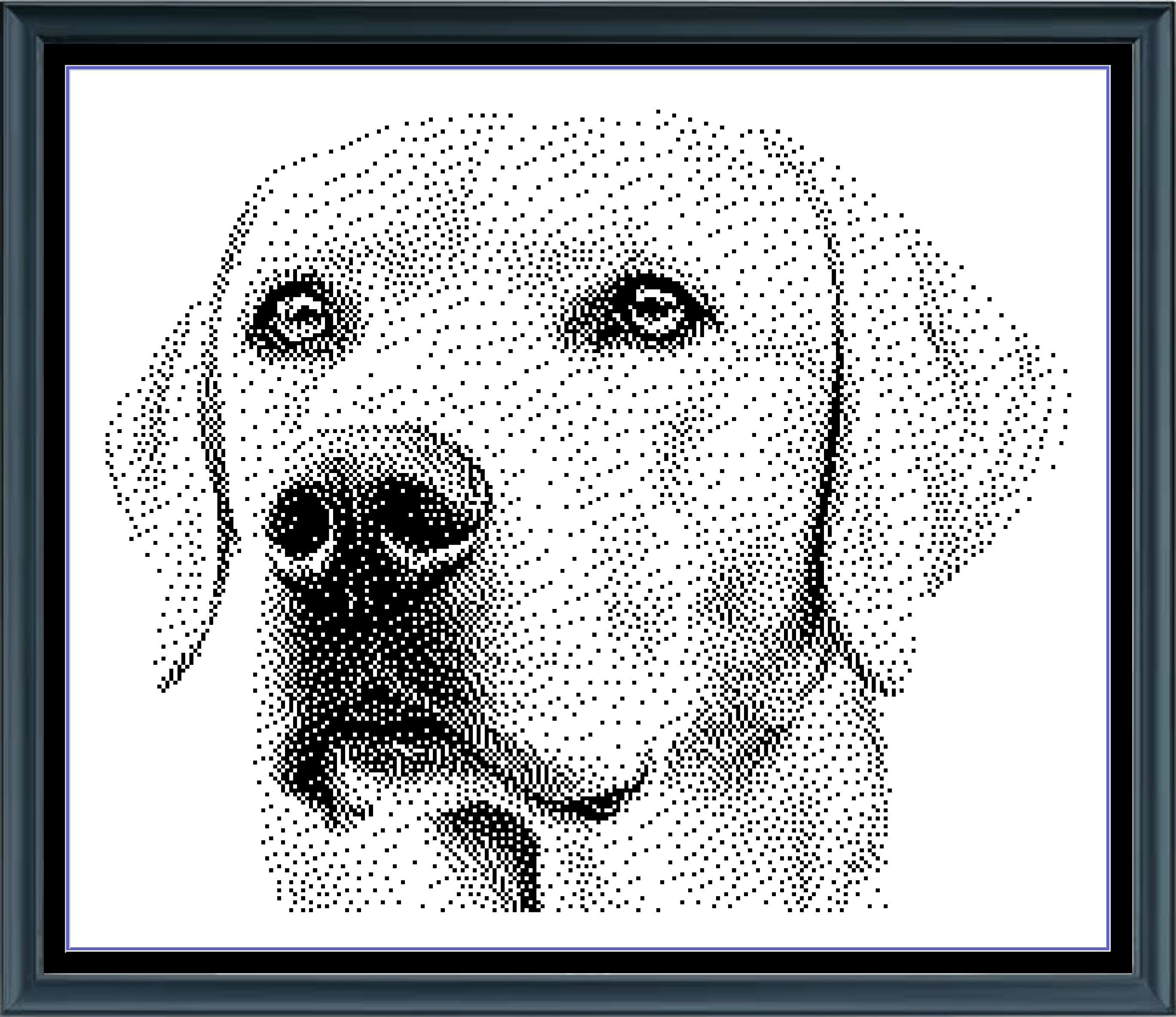 Stitching Jules Design Cross Stitch Pattern Labrador Retriever Dog Breed Monochrome Counted Cross-Stitch Pattern (Digital Download)